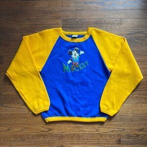 Rare Vintage 60’s/70’s Walt Disney Mickey Mouse Ragland Pullover Sweatshirt